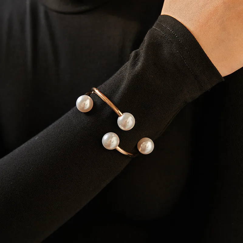 Bangle Irregular Pearl Bracelet