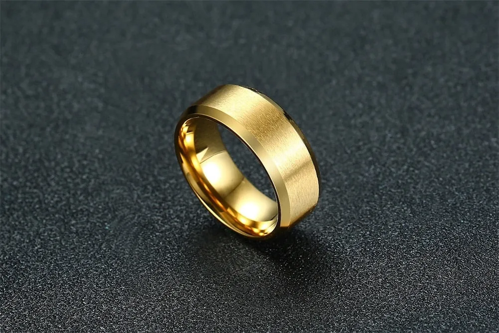 Classic Wedding Ring for Men Women Stainless Steel Jewelry 6mm And 8mm Width