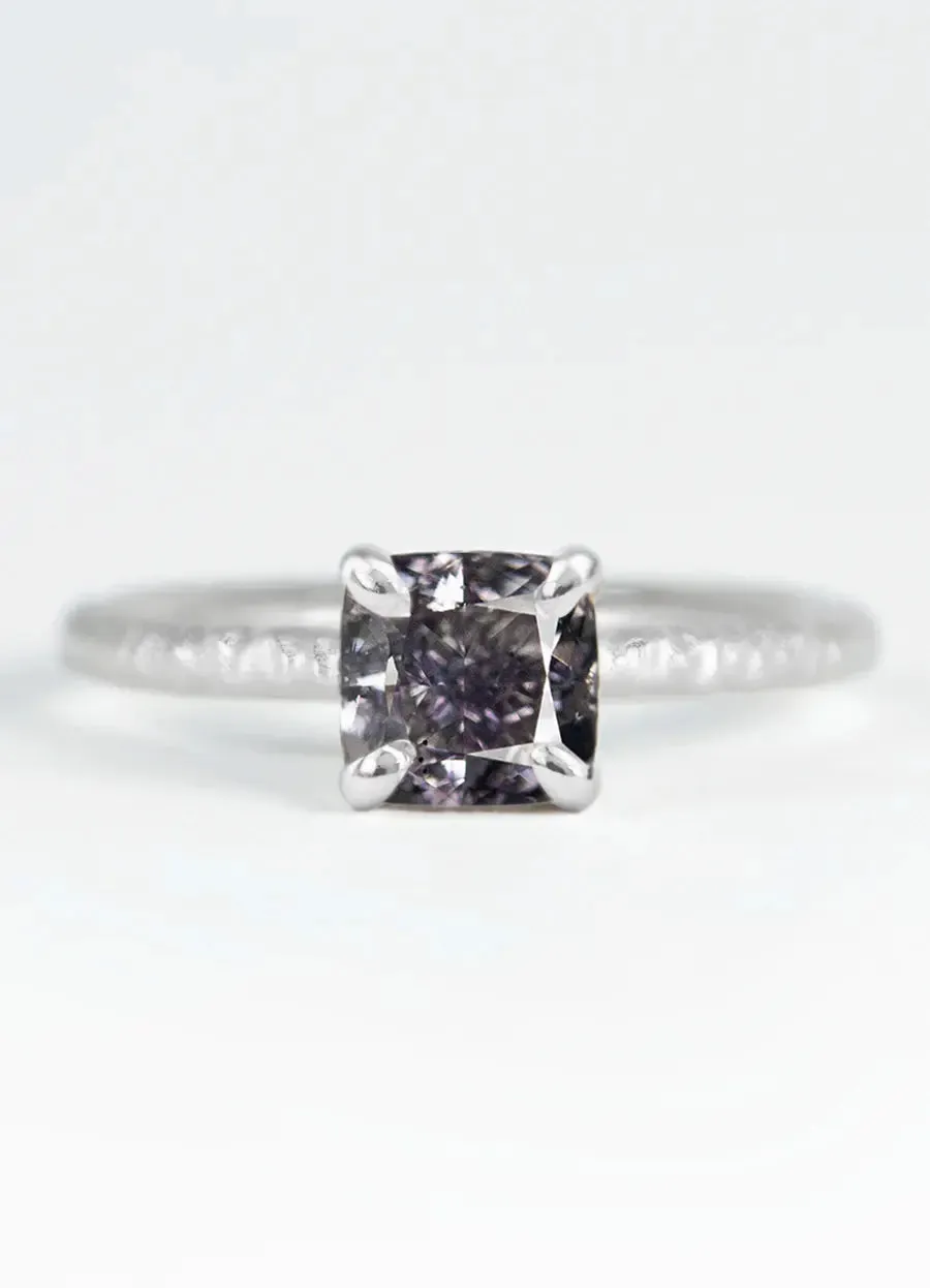 Custom Coloured Diamond Solitaire Engagement Rings