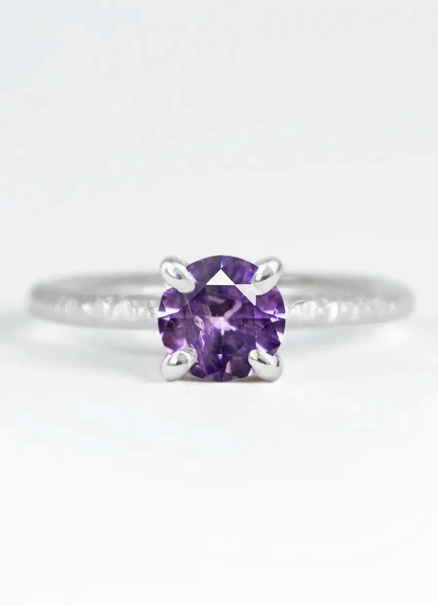 Custom Sapphire Solitaire Engagement Rings