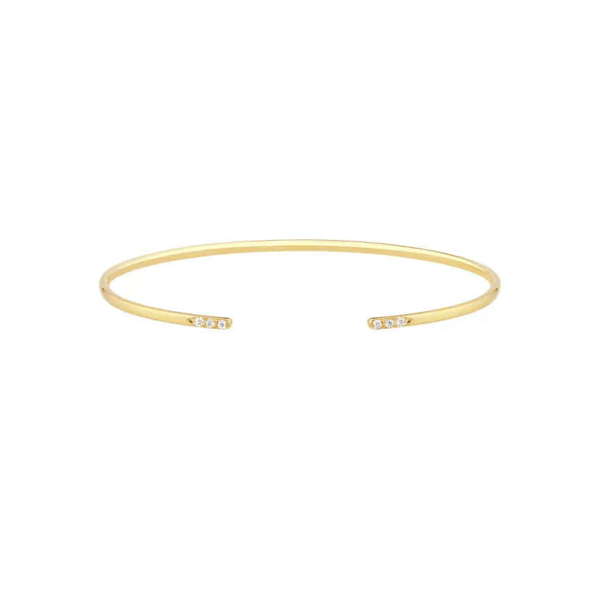 Diamond Bar Cuff Bracelet