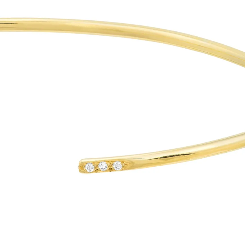 Diamond Bar Cuff Bracelet
