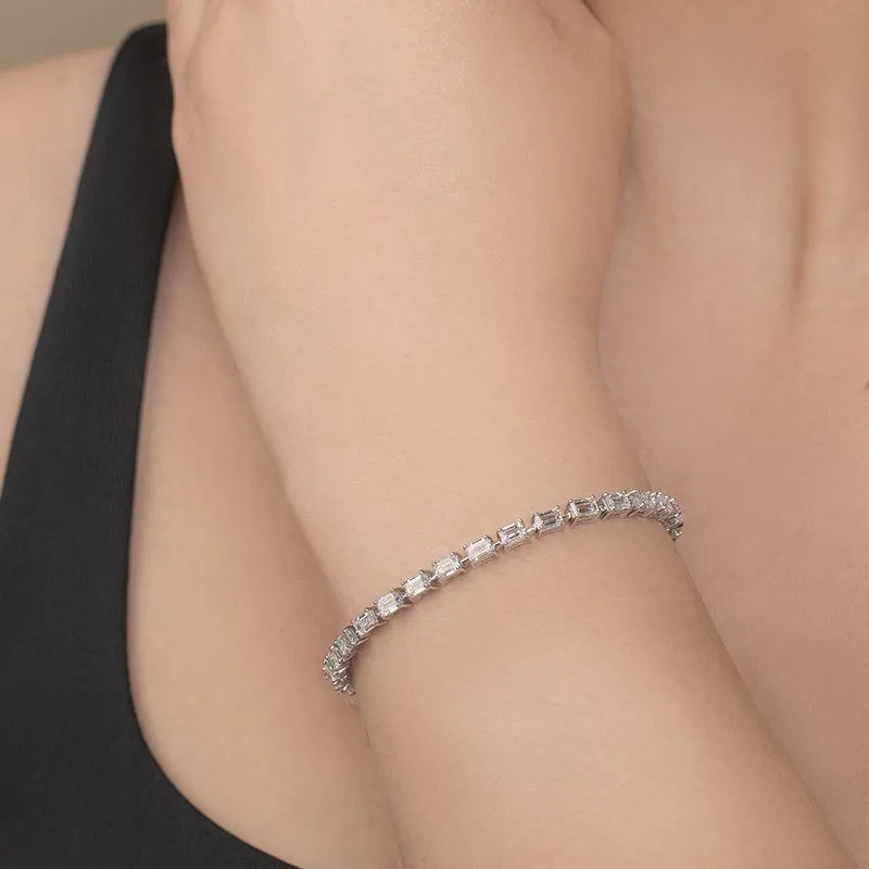 Emerald Diamond Tennis Bracelet