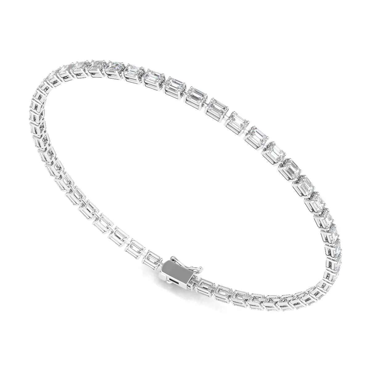 Emerald Diamond Tennis Bracelet