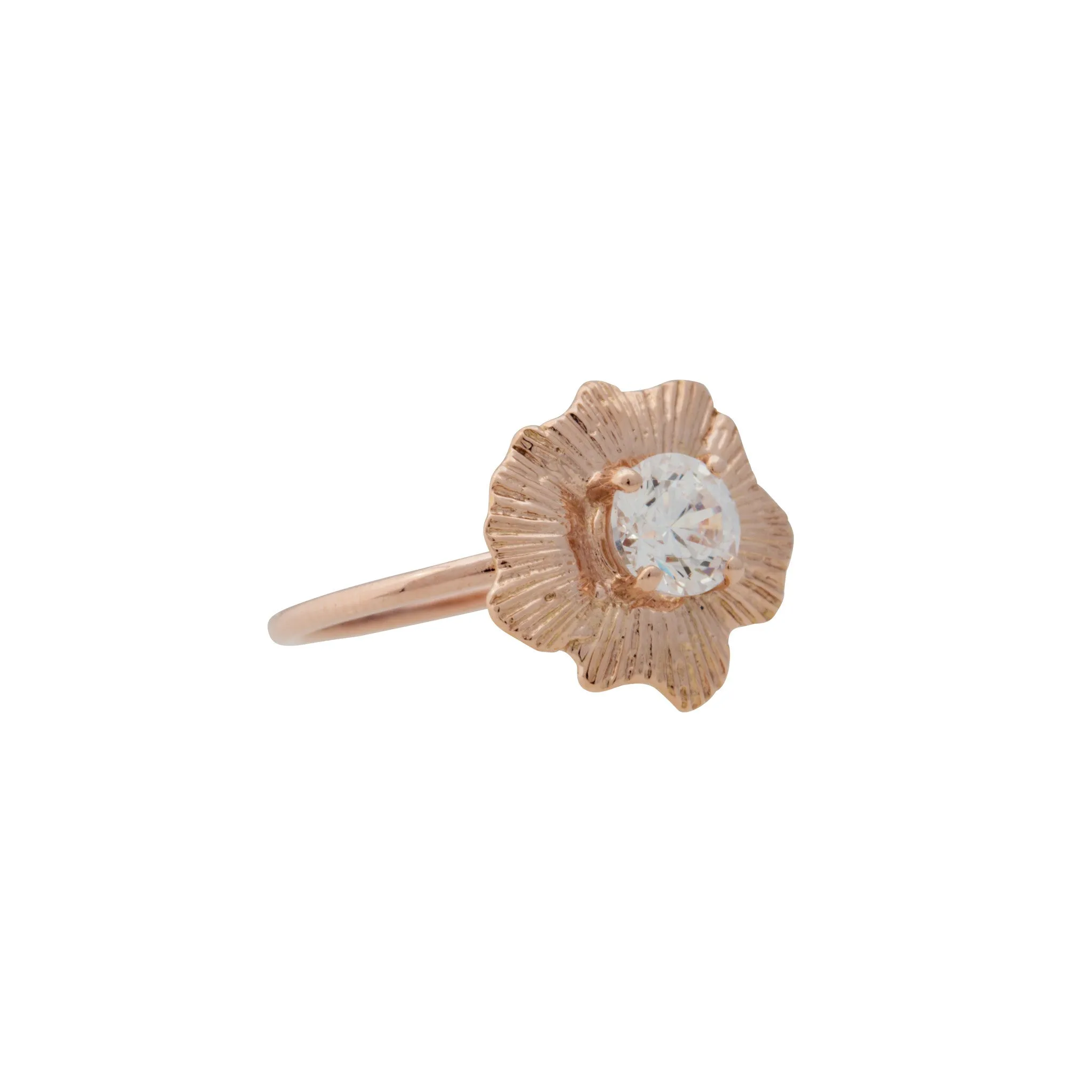 Engagement Rings ~ Gold Shell Starburst Ring