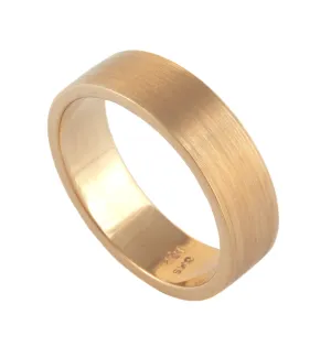 Flat Sanded Finish Wedding Band