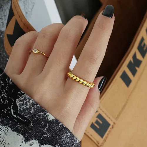 Gold Twist Ring