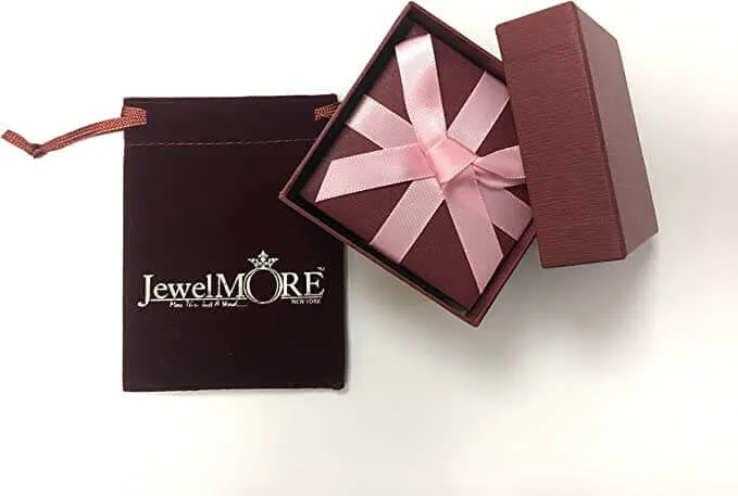 JewelMore 14K Rose Gold Ladies Diamond Ring Guard Wrap Enhancer Wedding Band (1/2 cttw, I-J/ I1-I2)