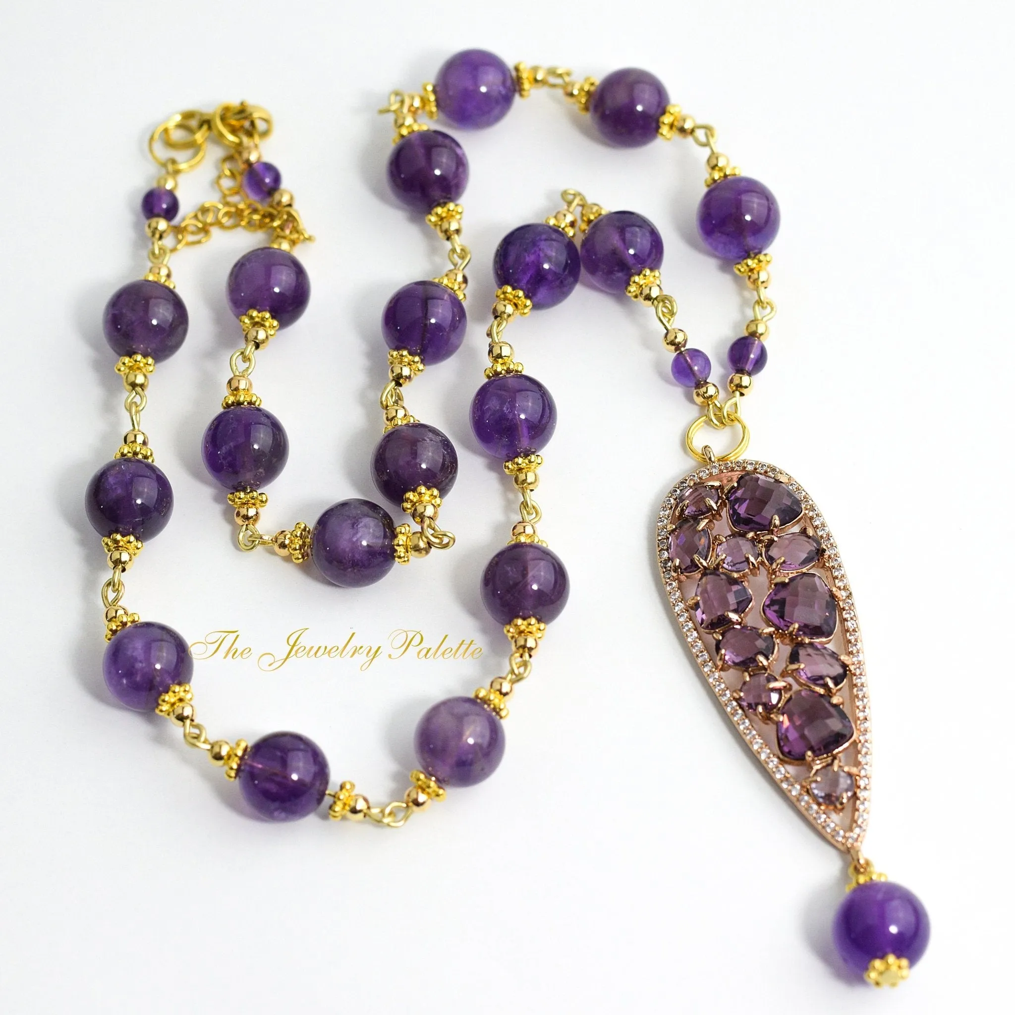 Maeve amethyst and gold bracelet