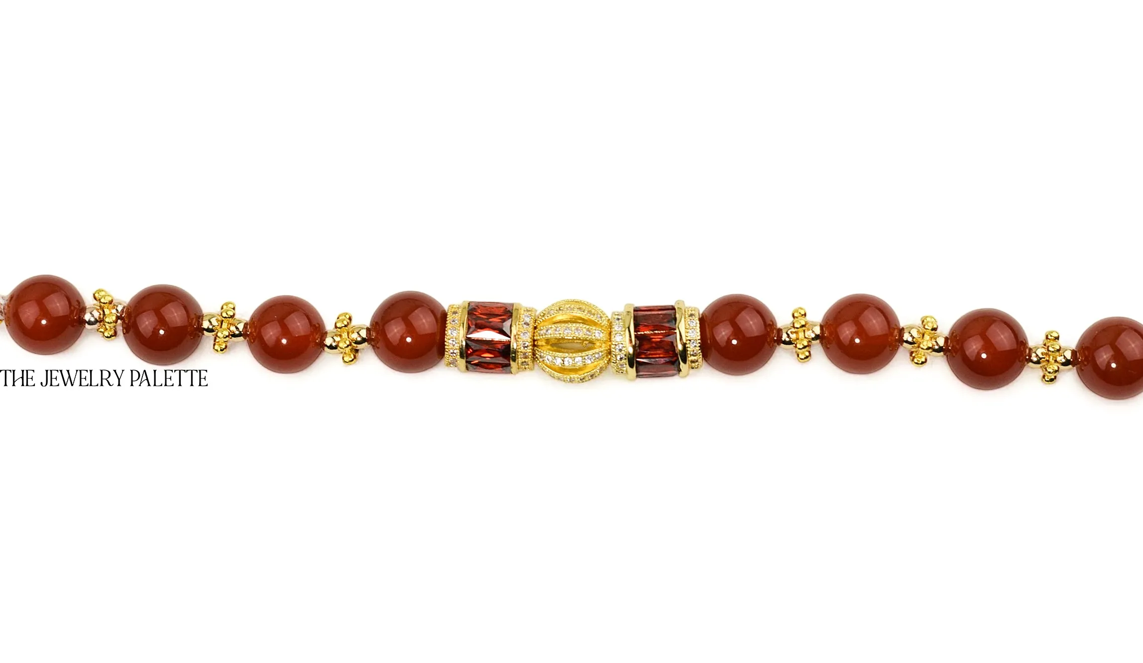 Maeve carnelian and gold bracelet