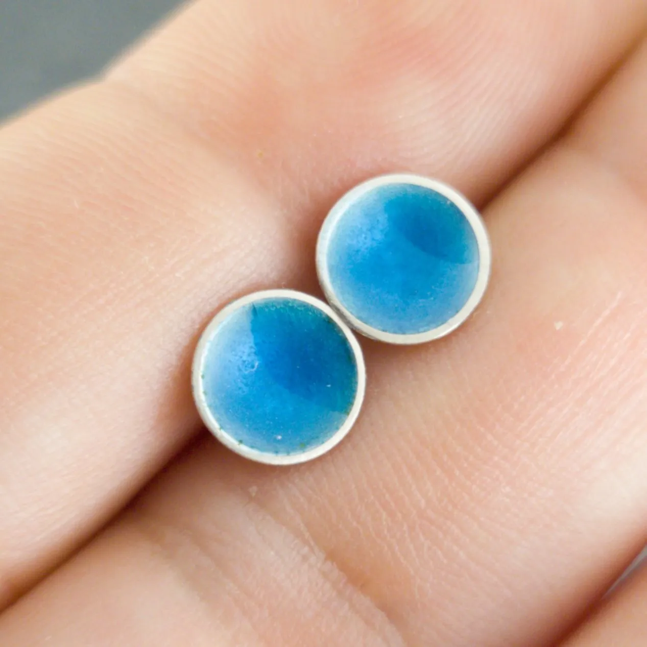 Minnie Enamelled Sterling Silver Stud Earrings - Bundles