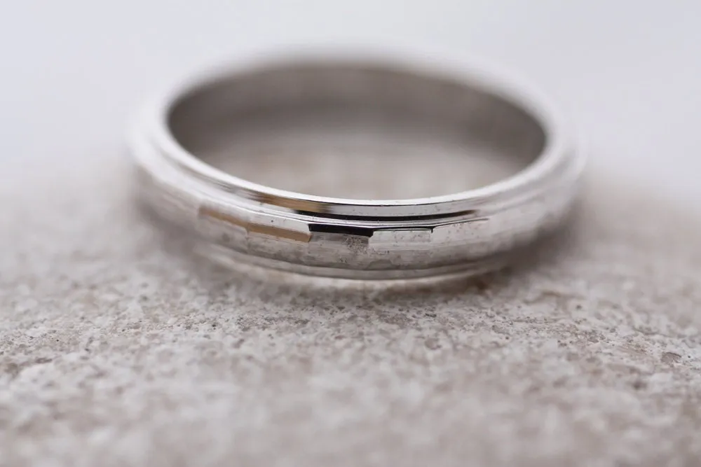 Personalized Gold Wedding Ring for him