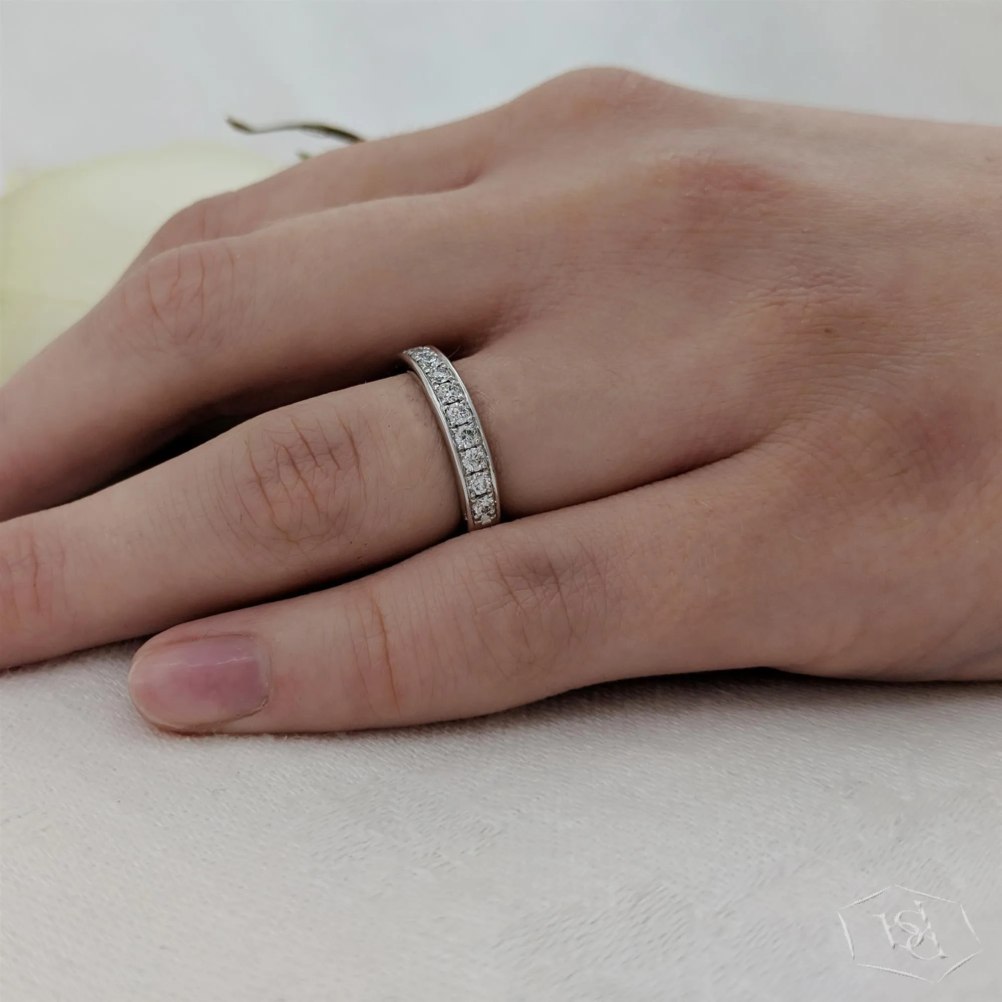 Platinum Memoire Eternity Wedding Band - 0.43ct