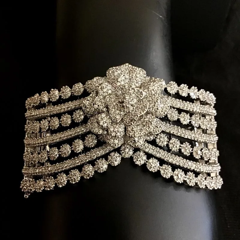 Silver Zircon/AD Bracelet 9171-3669