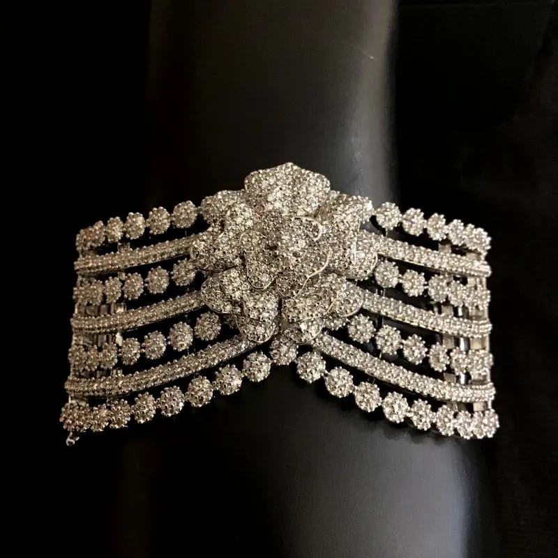 Silver Zircon/AD Bracelet 9171-3669