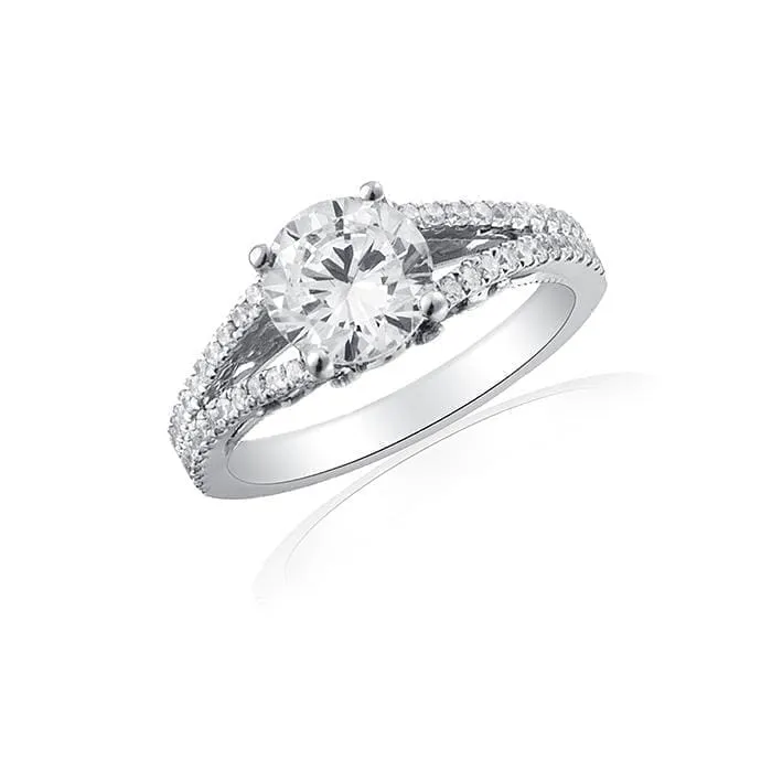 Split Shank Engagement Ring by Ron Rosen at Regard Jewelry in Austin, Texas
