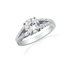 Split Shank Engagement Ring by Ron Rosen at Regard Jewelry in Austin, Texas