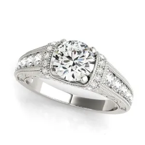 Vintage Inspired Diamond Engagement Ring Mounting