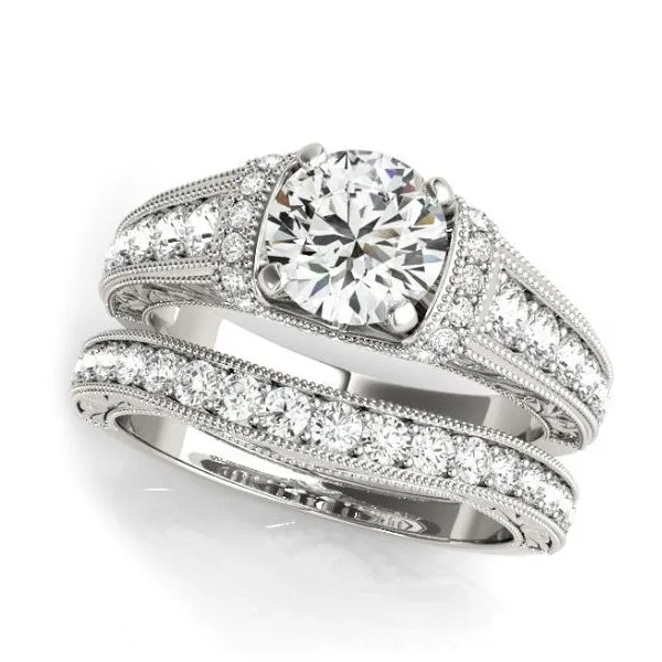Vintage Inspired Diamond Engagement Ring Mounting