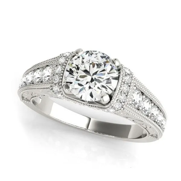 Vintage Inspired Diamond Engagement Ring Mounting