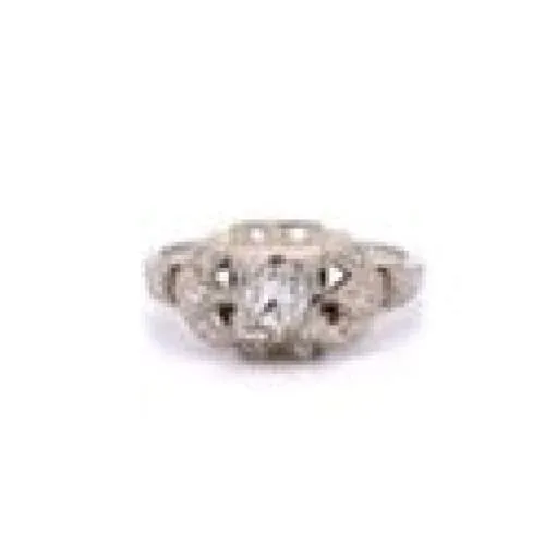 WG Art Deco Old European Diamond Ring at Regard Jewelry in Austin, Texas