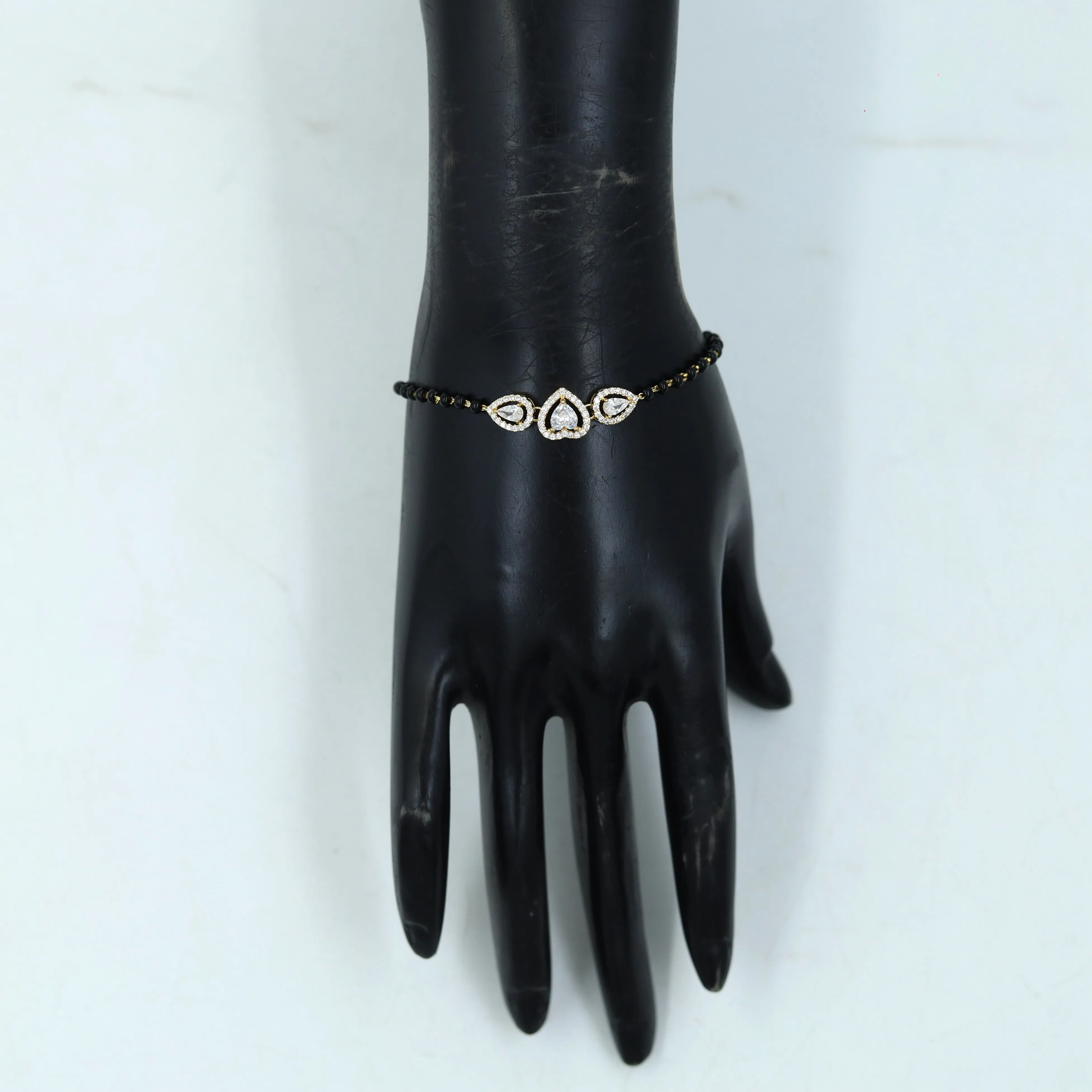 Zircon/AD Mangalsutra Bracelet 12719-05