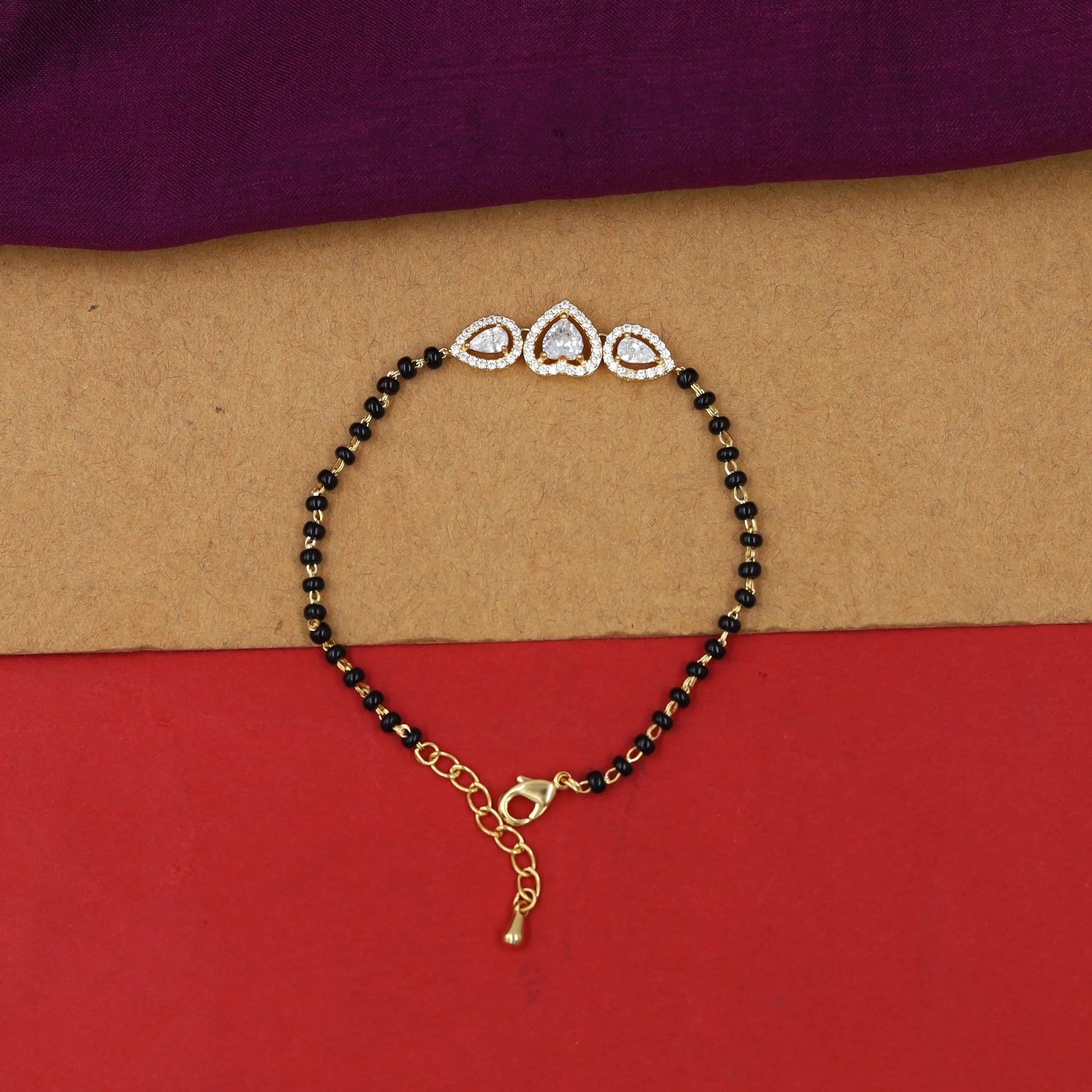 Zircon/AD Mangalsutra Bracelet 12719-05